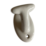 White ceramic bathroom hook 1960s