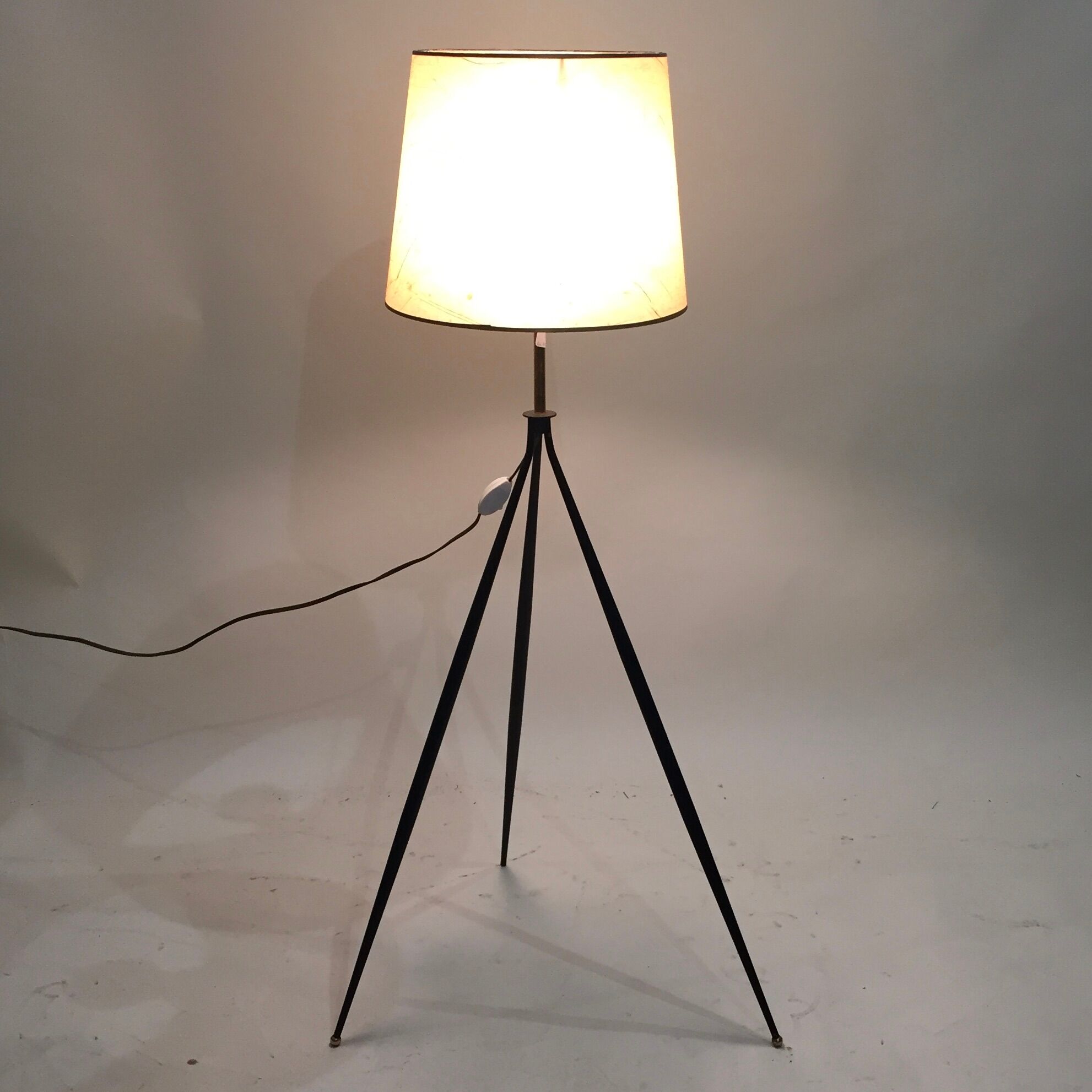 Modernist tripod floor lamp
