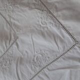 Antique flat sheet with QJ monogram