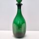 Vintage Green Hand-Blown Glass Bottle, Empoli, Italy