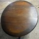 Folding wooden table with twisted legs