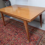 Extending table with vintage compass legs 50s