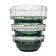 Postmodernist vase, green crystal glass, Germany, 1960s
