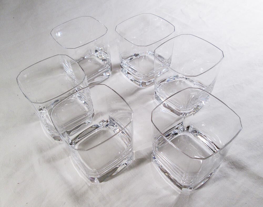6 vintage whisky glasses in Arques crystal