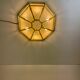 Hollywood Regency, Brass, Ceiling Lamp by Deknudt, Belgium, 1980s