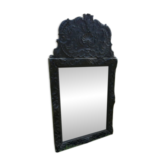 Miroir ancien en chêne Fumé