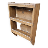 Burmese teak wall shelf