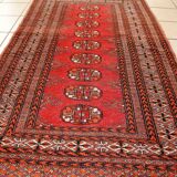 Vintage Pakistani carpet Lahore handmade 80cm x 130cm 1960s, 1C720