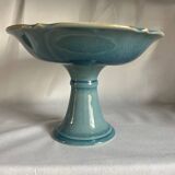 Blue earthenware footed bowl