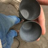 Pair of tin timbale circa 1900