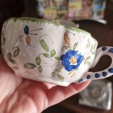 Set of 4 antique hand-painted cups