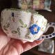 Set of 4 antique hand-painted cups
