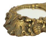 Old Gold Hand Mirror Make Up Mirror Classic Baroque Style