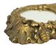 Old Gold Hand Mirror Make Up Mirror Classic Baroque Style