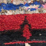 Colorful Boucherouite Moroccan rug - 68 x 116 cm