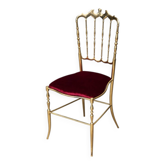 Chiavari chair designer. Solid bronze.