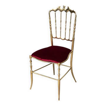 Chiavari chair designer. Solid bronze.