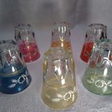 6 vintage liqueur glasses 50