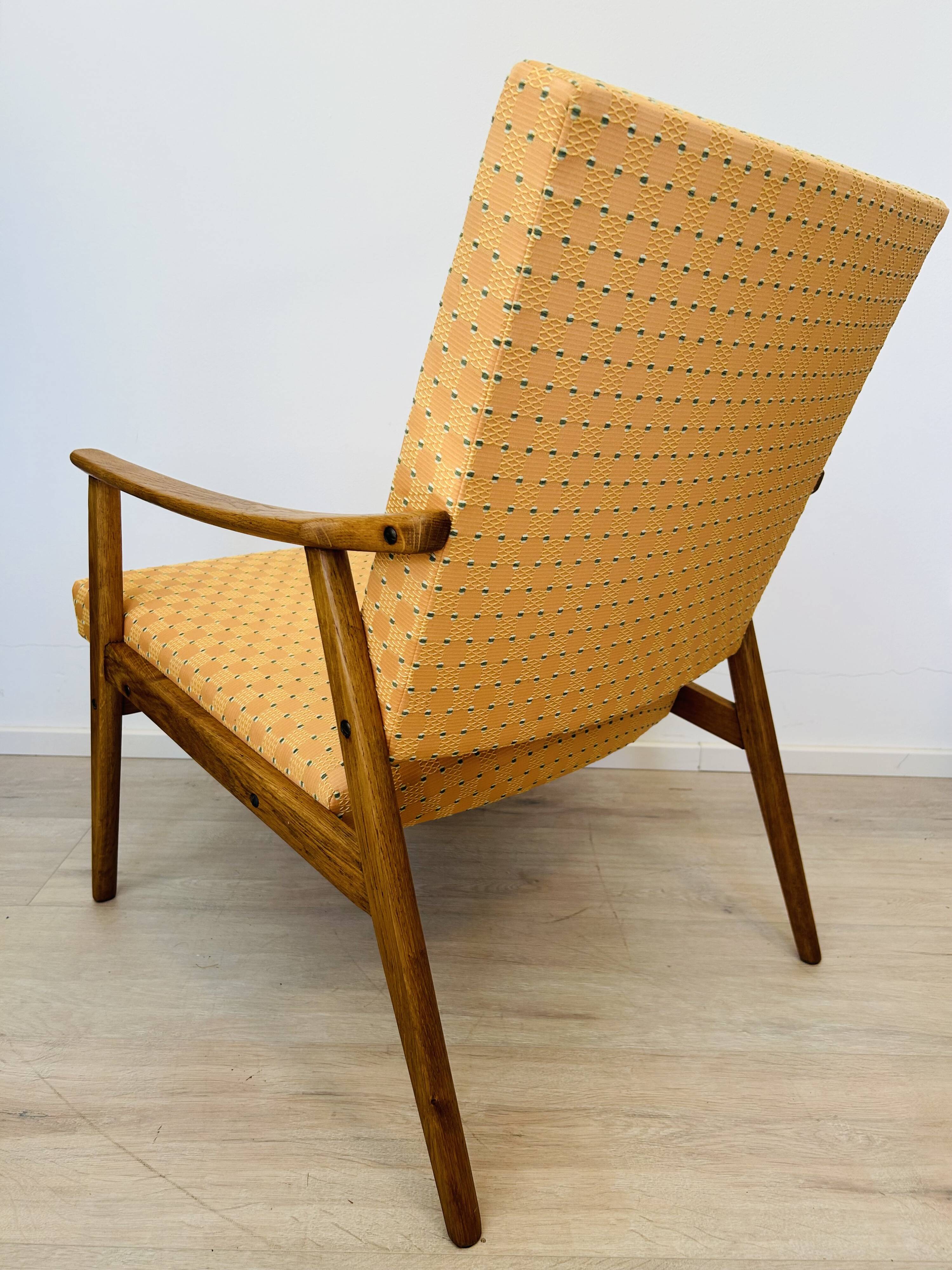 Fully Restored Vintage Armchair from Czechoslovakia 1960’s