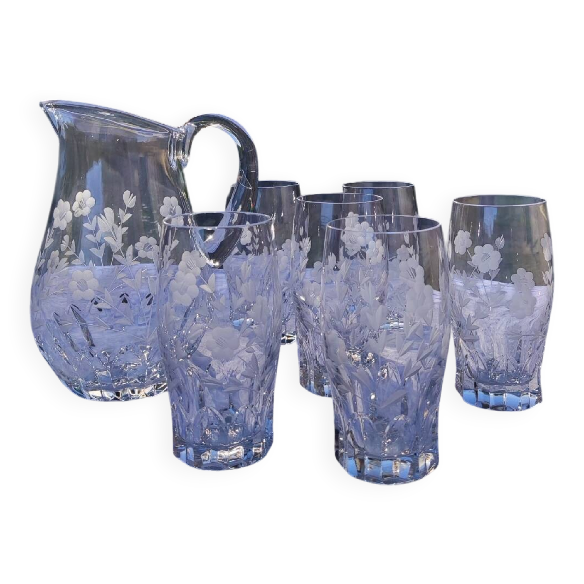 Villeroy & Boch crystal orangeade cocktail set