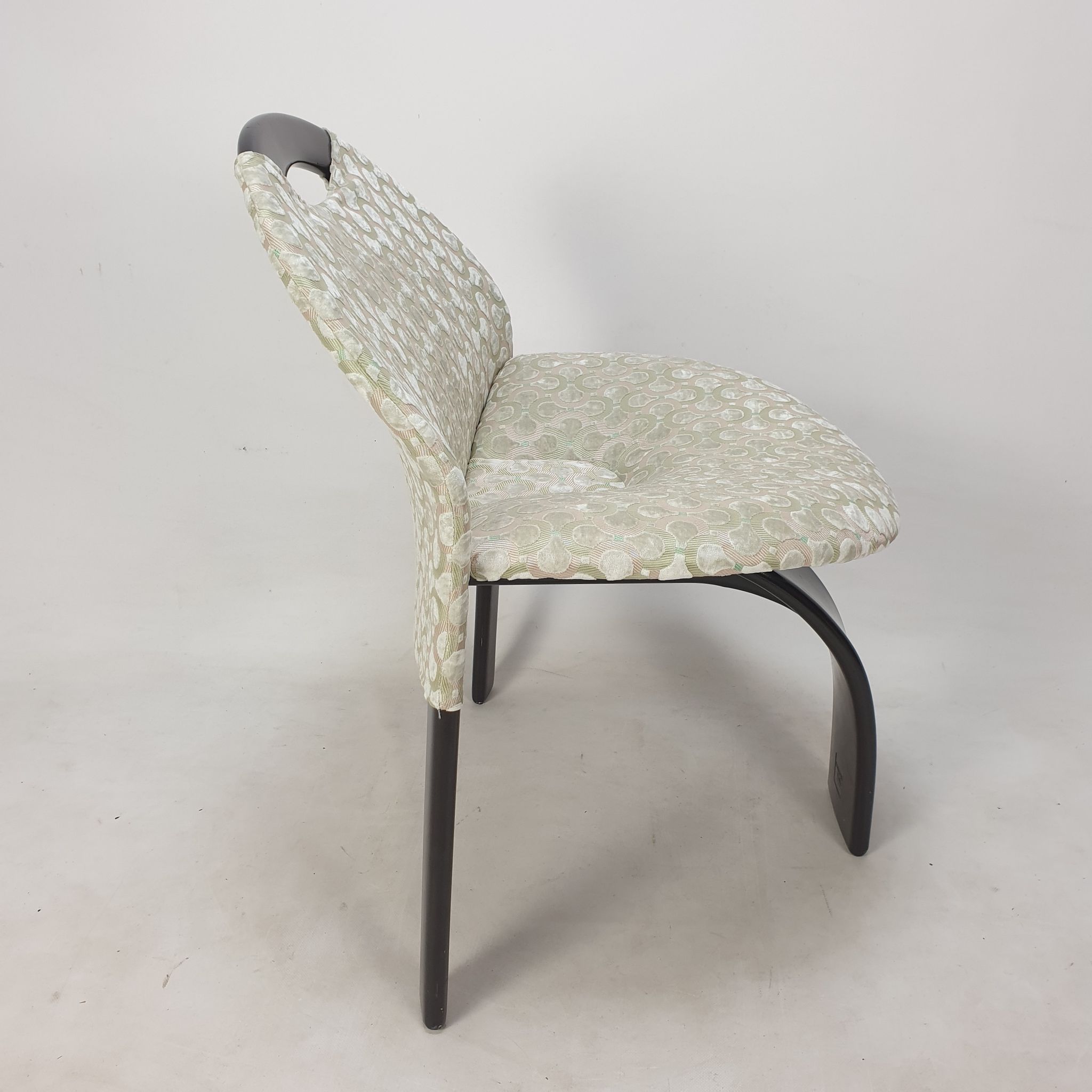 Ensemble de 4 chaises Giovanni Offredi Sail par Saporiti Italie 1973