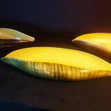 Set of three 1950s paddle cups