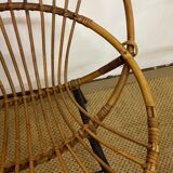 Rattan armchairs feet metal