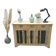 Buffet Bois 3 portes / Meuble Esprit Atelier