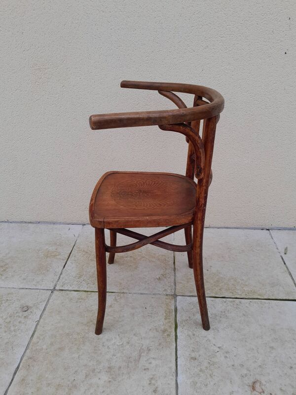Fauteuil bureau chaise bistrot Emile CAMBIER ancien 1900