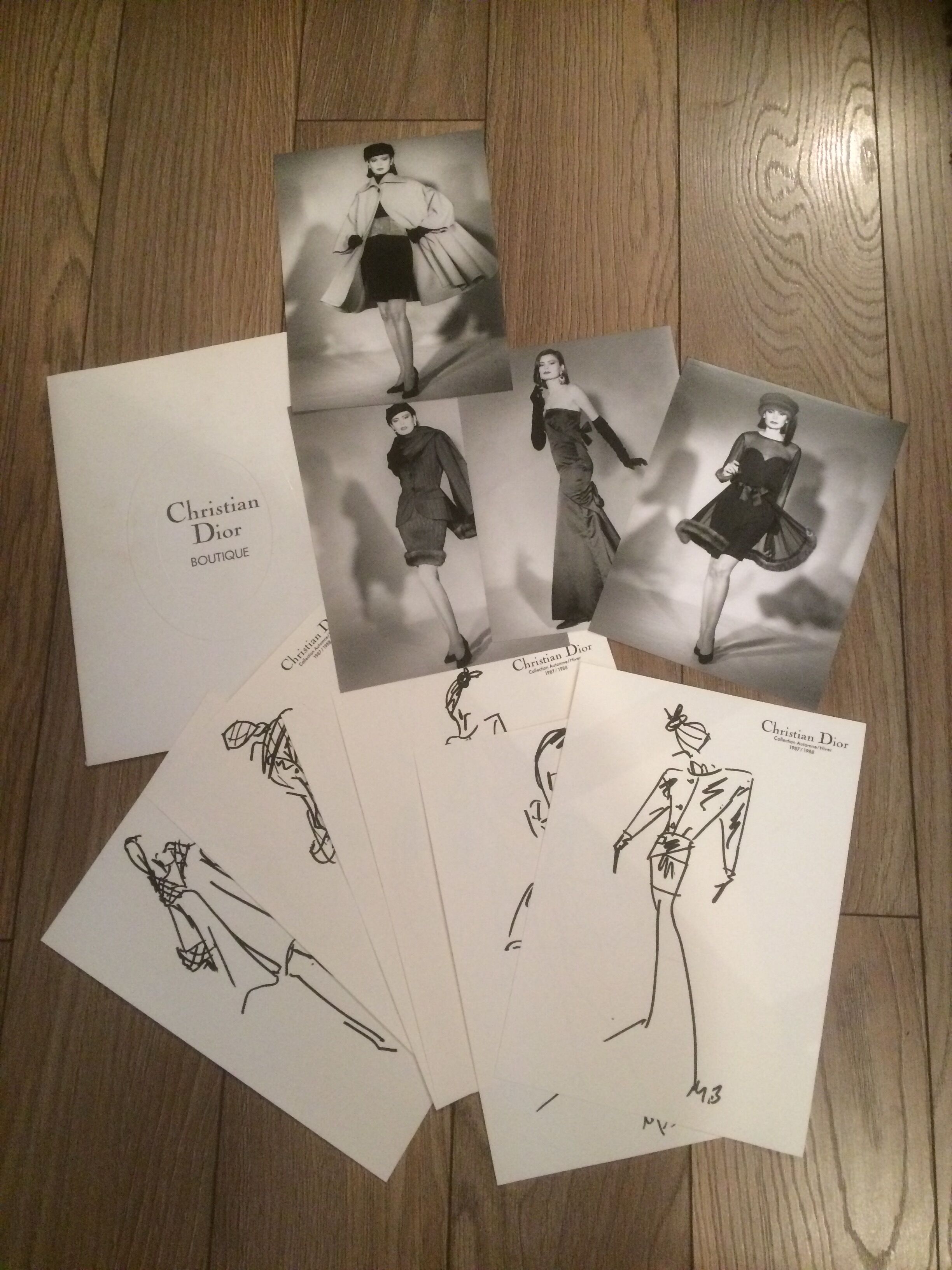 Christian dior, nice sketch of press vintage mode