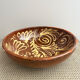 Glazed terracotta salad bowl