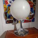 Lamp ball chrome foot tulip of the 1960s