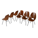Set of 6 “Medea” Chairs by Vittorio Nobili for Frattelli Tagliabue, 19