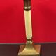 Bougeoir ancien en laiton dore 20 cm