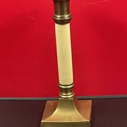 Old gold brass candle holder 20 cm