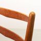 Cees Braakman Dutch Design Wooden Ladder Arm Chairs & Caramel Bouclé Fabric