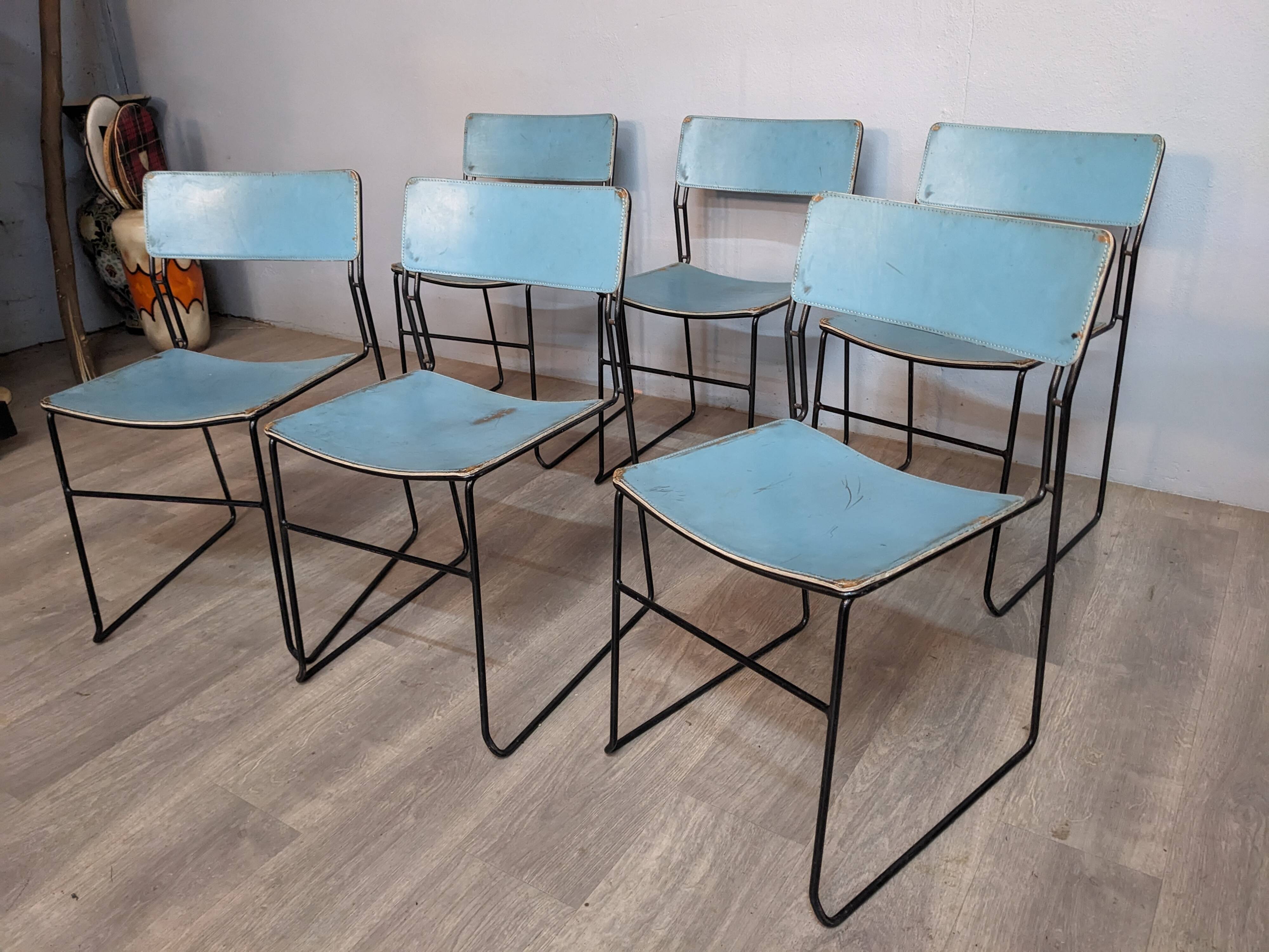 6 Sultana lounge chairs by Arrben, Italy 1970