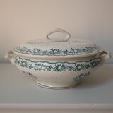 Soup bowl Saint Amand, green pattern - model 4025