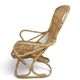 Vintage bamboo rattan armchair Tito Agnoli circa 1960
