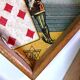 Yellow dwarf game wooden box manufactured by jlr paris early 20th century