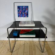 Table basse Bauhaus à deux niveaux par Marcel Breuer pour Thonet