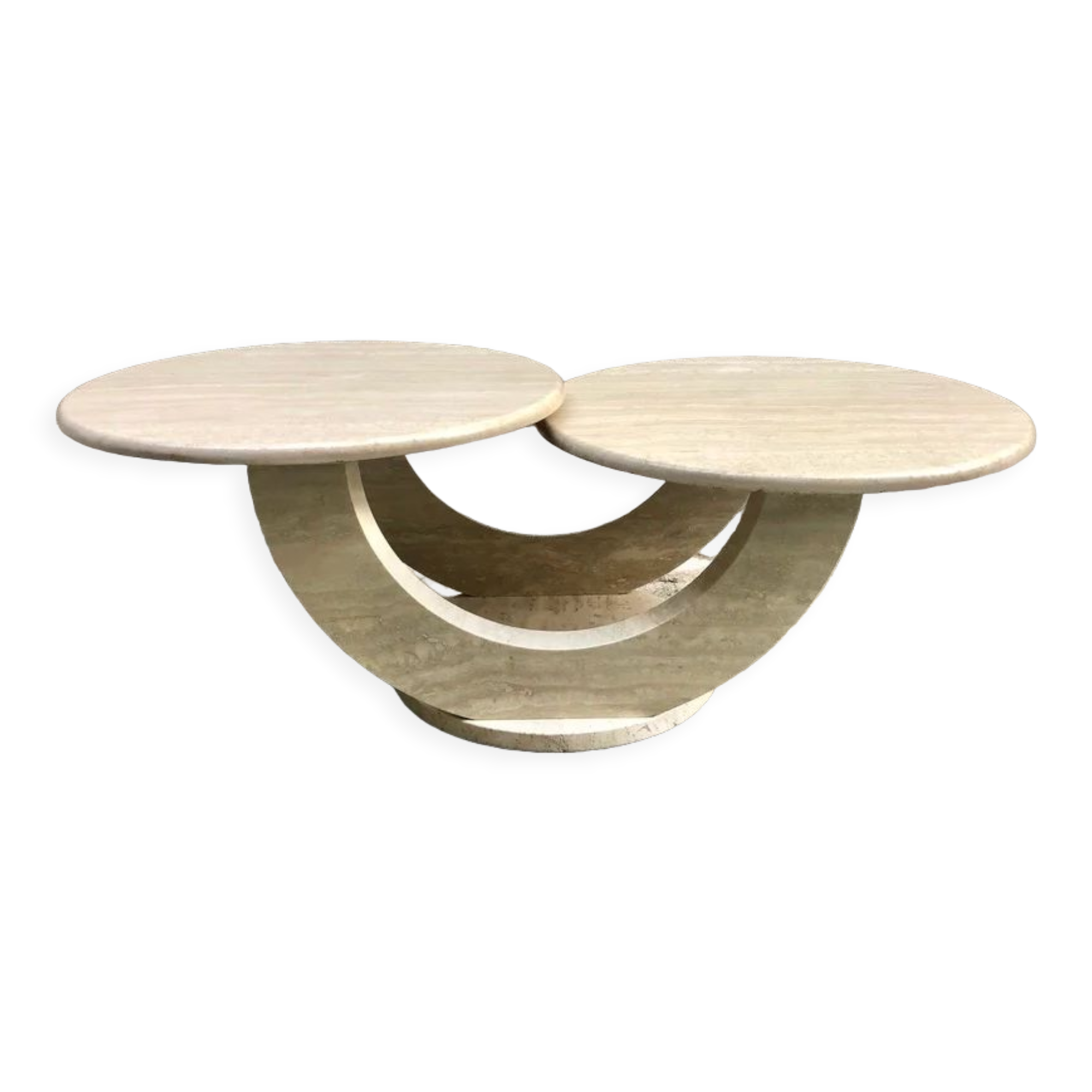 Italian travertine coffee table