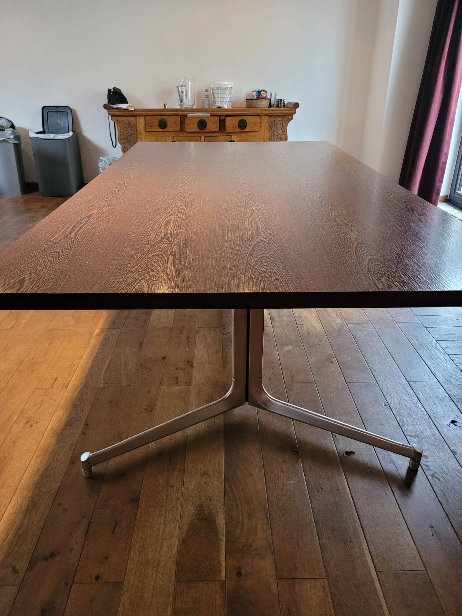 very large Table or desk by Preben Fabricius & Jørgen Kastholm for Kill International, 1960s