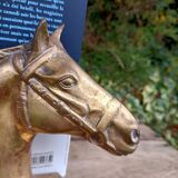 Serres Livres Laiton Cheval Vintage
