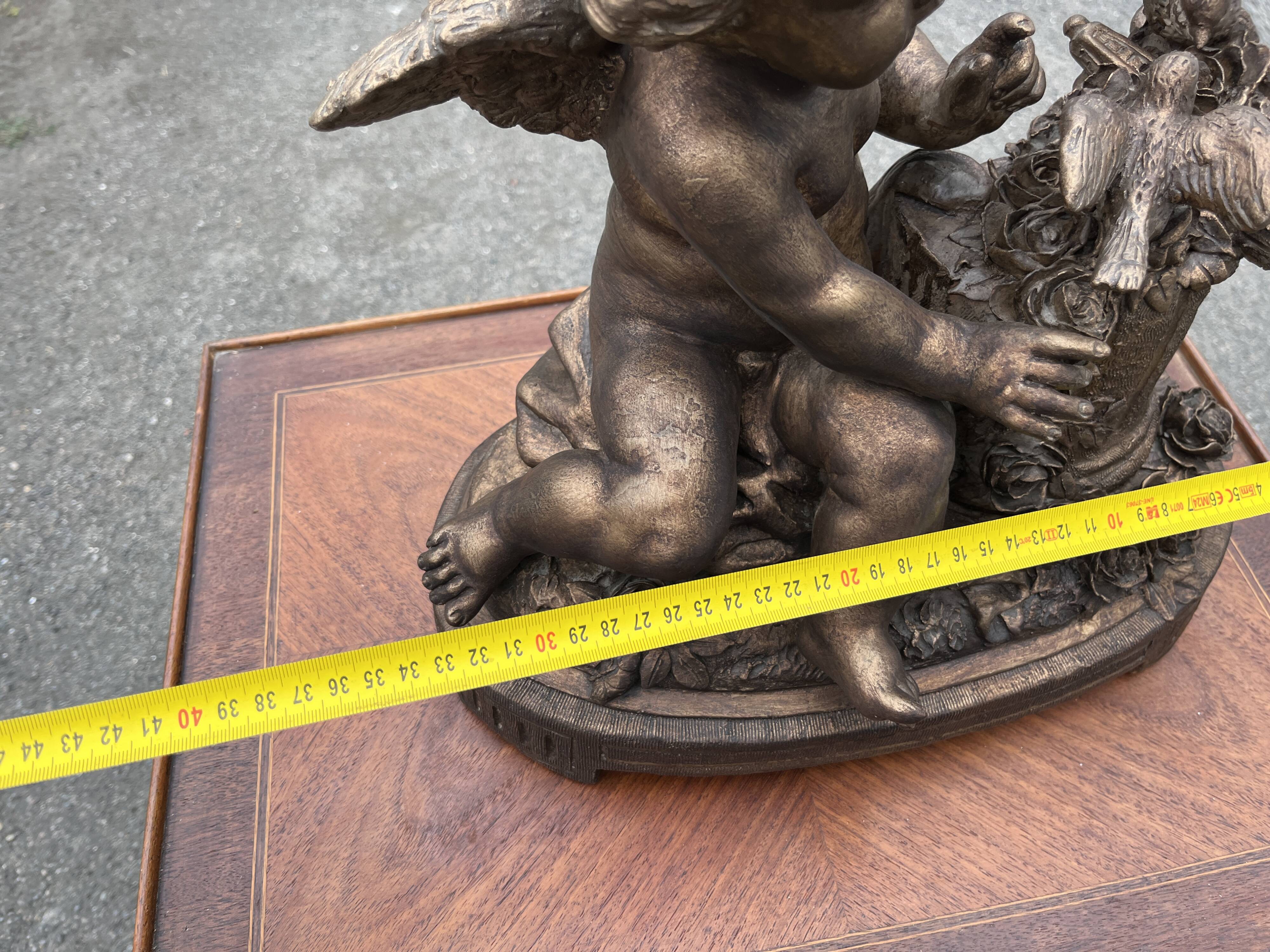 Meyer – Antique terracotta sculpture – Winged putto