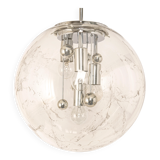 Large Sputnik ball pendant by Doria, Germany, 1970s.