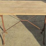 Bistro table 1900 oak tray