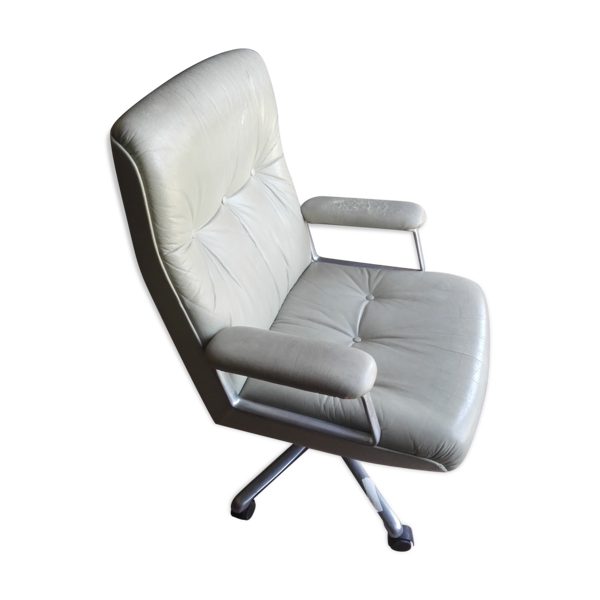 Fauteuil cuir Borsani Osvaldo, 1911/1985 italy