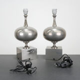 Pair of lamps by Philippe Barbier circa 1970