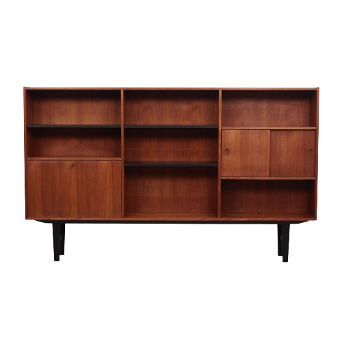 Teak bookcase, 70s, Danish design, production: Farsø Møbelfabrik